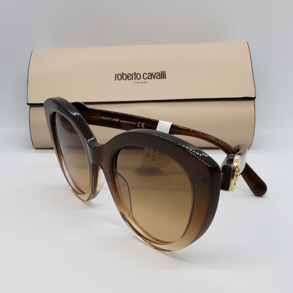 Roberto Cavalli Cat Eye Brown Sunglasses - Picture 6 of 8